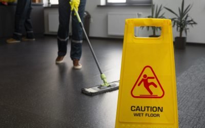 full shot people cleaning office